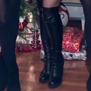 Aldo Black Leather Boots